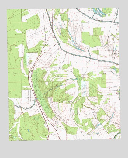 Fortune Fork, LA USGS Topographic Map