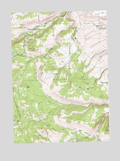 Fossil Hill, WY USGS Topographic Map