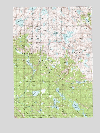Fossil Lake, MT USGS Topographic Map