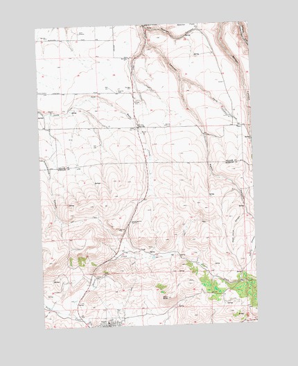 Fossil North, OR USGS Topographic Map