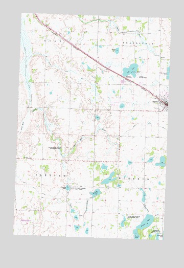 Fosston West, MN USGS Topographic Map