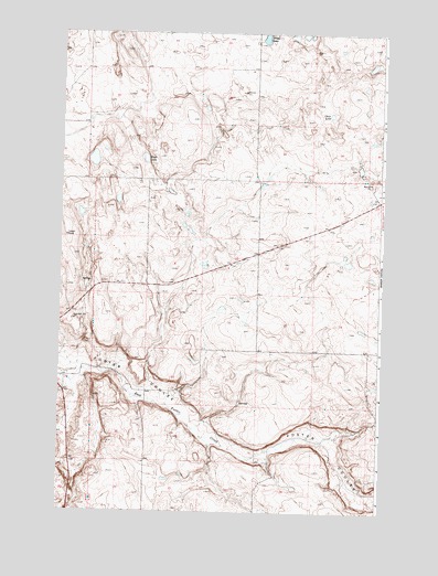 Foster Coulee, WA USGS Topographic Map