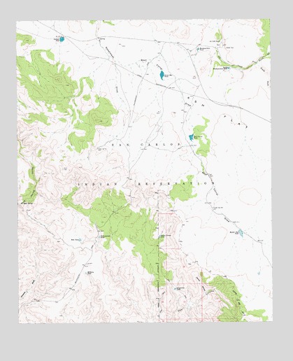 Ash Creek Ranch, AZ USGS Topographic Map