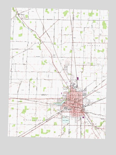 Fostoria, OH USGS Topographic Map