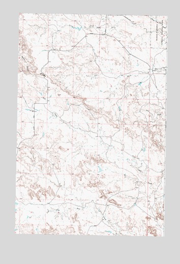 Ash Creek West, MT USGS Topographic Map