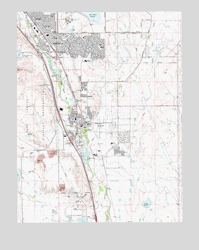 Fountain, CO USGS Topographic Map