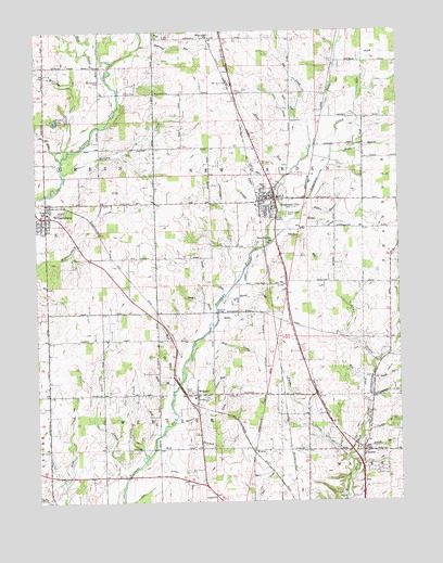 Fountain City, IN USGS Topographic Map