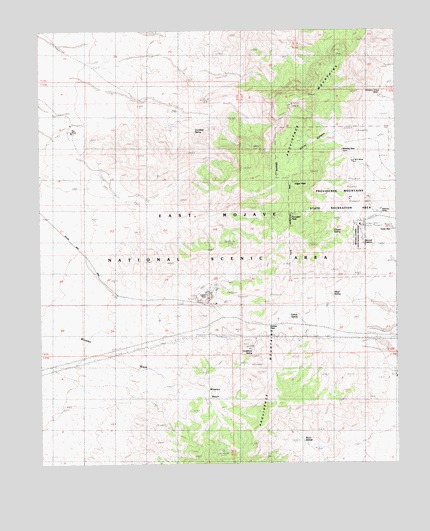 Fountain Peak, CA USGS Topographic Map