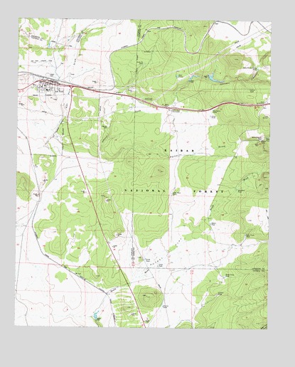 Ash Fork, AZ USGS Topographic Map
