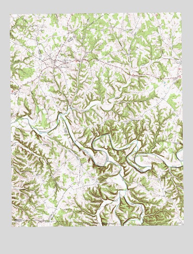 Fountain Run, KY USGS Topographic Map