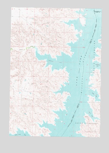 Four Bear Creek, SD USGS Topographic Map