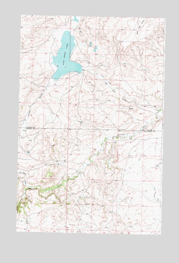 Four Horns Lake, MT USGS Topographic Map