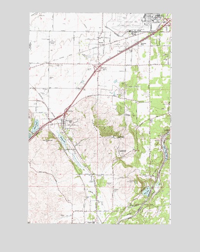Four Lakes, WA USGS Topographic Map