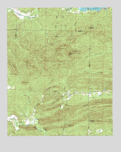 Fourche SW, AR USGS Topographic Map