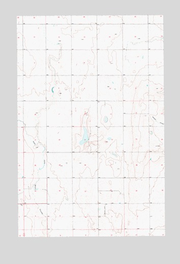 Fourteenmile Coulee NW, MT USGS Topographic Map