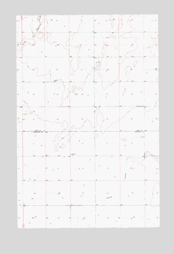 Fourteenmile Coulee SW, MT USGS Topographic Map