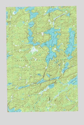 Fourtown Lake, MN USGS Topographic Map