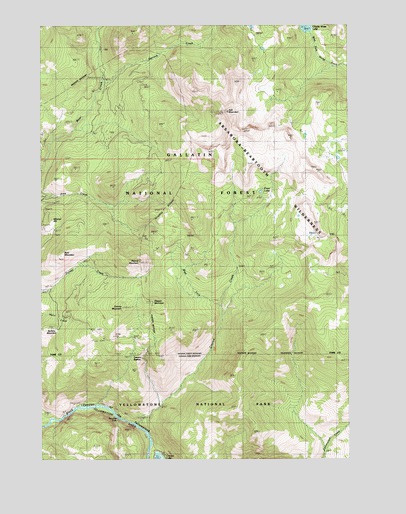 Ash Mountain, MT USGS Topographic Map