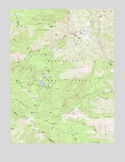 Fouts Springs, CA USGS Topographic Map
