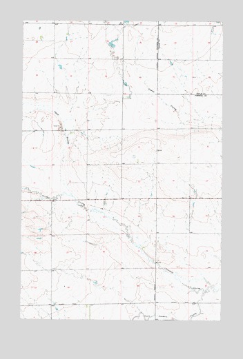 Fowler Coulee NW, MT USGS Topographic Map
