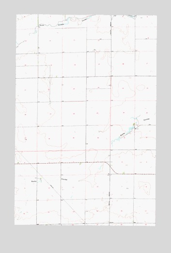 Fowler Coulee SW, MT USGS Topographic Map