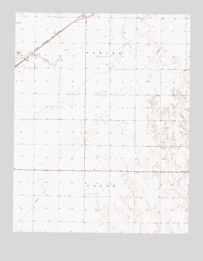Fowler SW, KS USGS Topographic Map