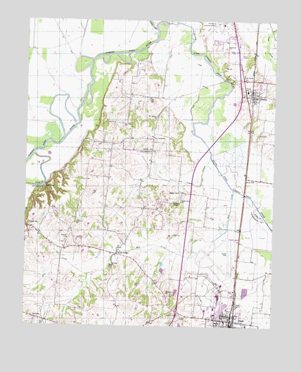 Fowlkes, TN USGS Topographic Map