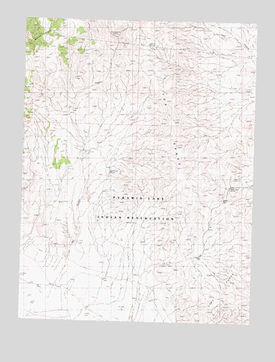 Fox Canyon, NV USGS Topographic Map