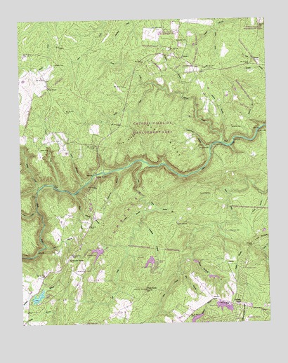 Fox Creek, TN USGS Topographic Map