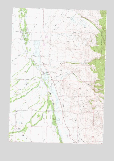Fox Gulch, MT USGS Topographic Map