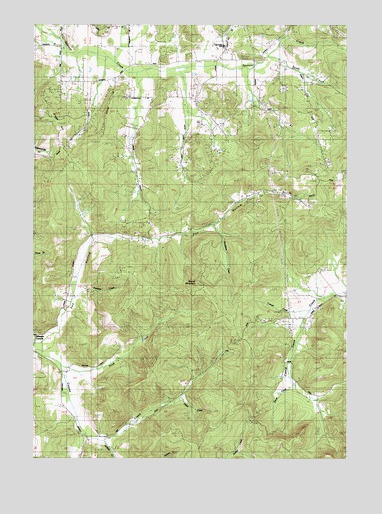 Fox Hollow, OR USGS Topographic Map