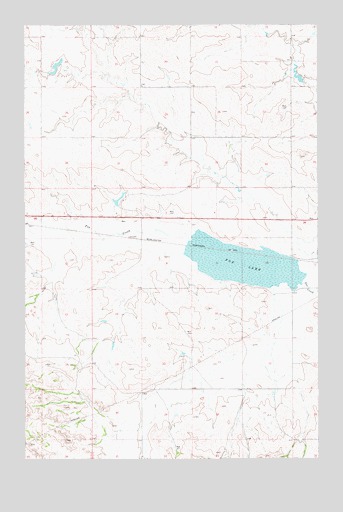 Fox Lake, MT USGS Topographic Map