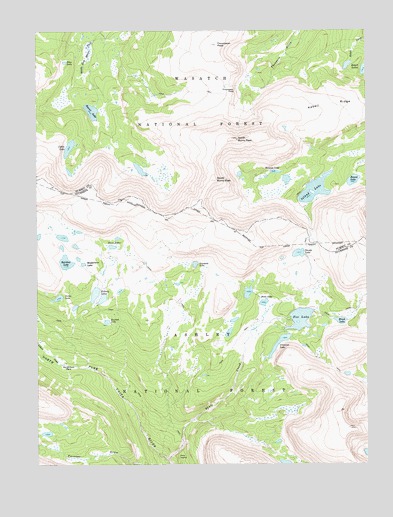 Fox Lake, UT USGS Topographic Map