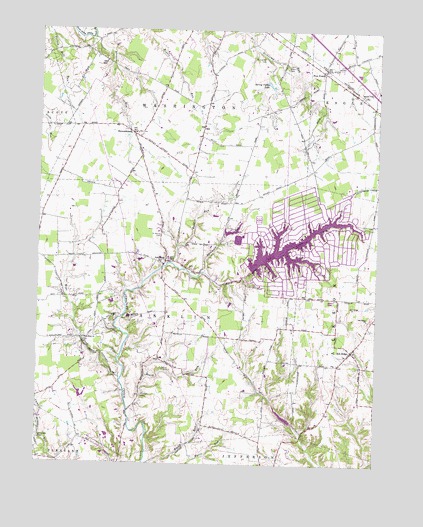 Ash Ridge, OH USGS Topographic Map