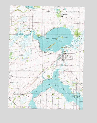 Fox Lake, WI USGS Topographic Map