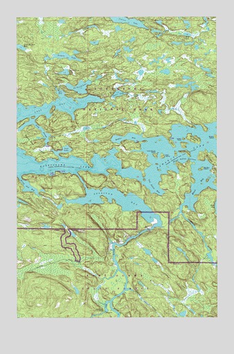 Ash River NE, MN USGS Topographic Map