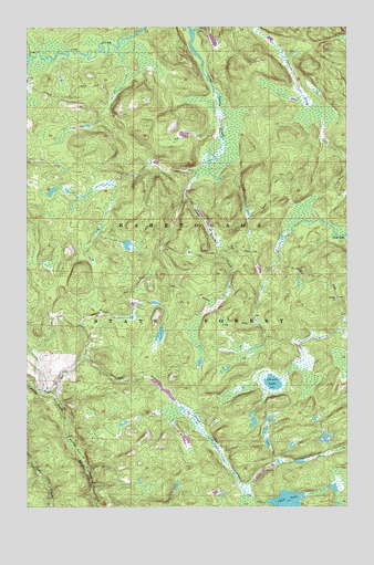 Ash River SE, MN USGS Topographic Map
