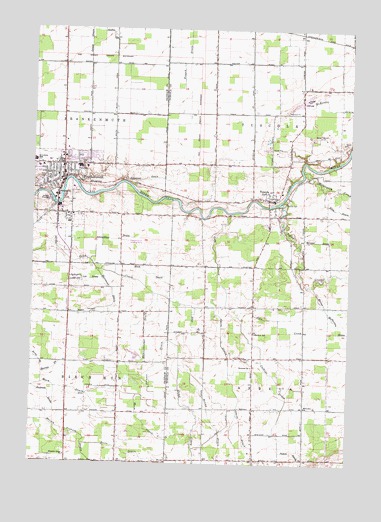 Frankenmuth, MI USGS Topographic Map