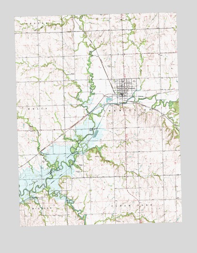 Frankfort, KS USGS Topographic Map