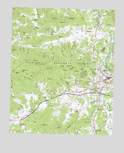 Franklin, NC USGS Topographic Map