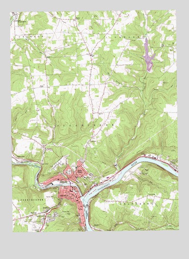 Franklin, PA USGS Topographic Map