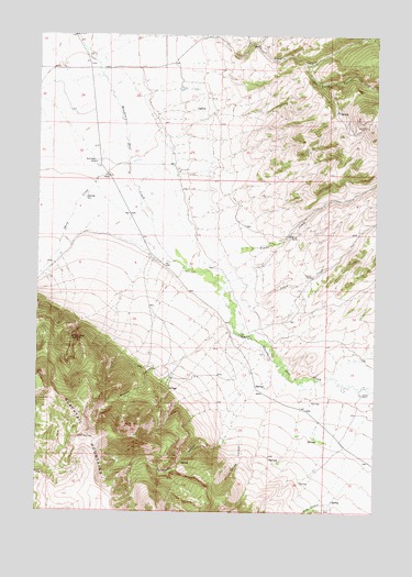 Ashbough Canyon, MT USGS Topographic Map