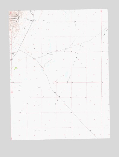 Franklin Lake NE, NV USGS Topographic Map