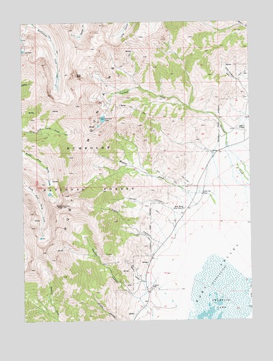 Franklin Lake NW, NV USGS Topographic Map