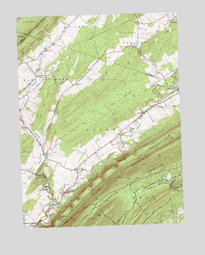 Franklinville, PA USGS Topographic Map