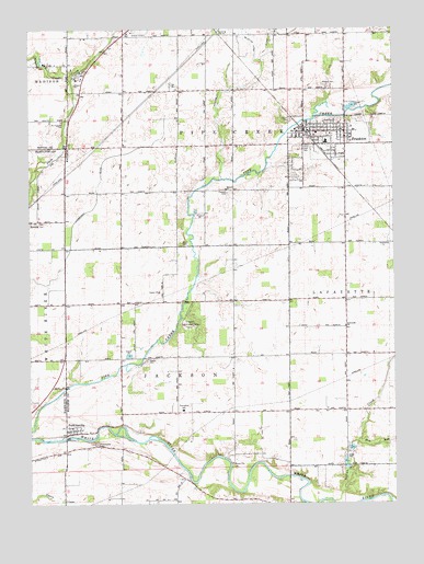 Frankton, IN USGS Topographic Map