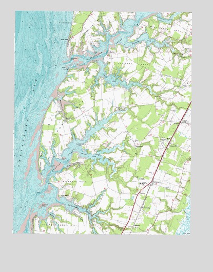 Franktown, VA USGS Topographic Map