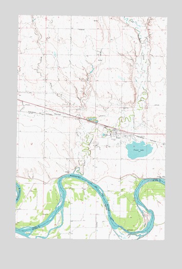Frazer, MT USGS Topographic Map