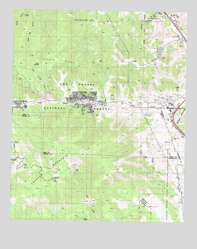 Frazier Mountain, CA USGS Topographic Map
