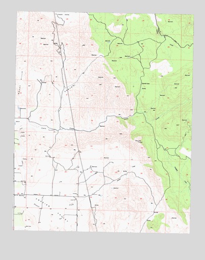 Frazier Valley, CA USGS Topographic Map